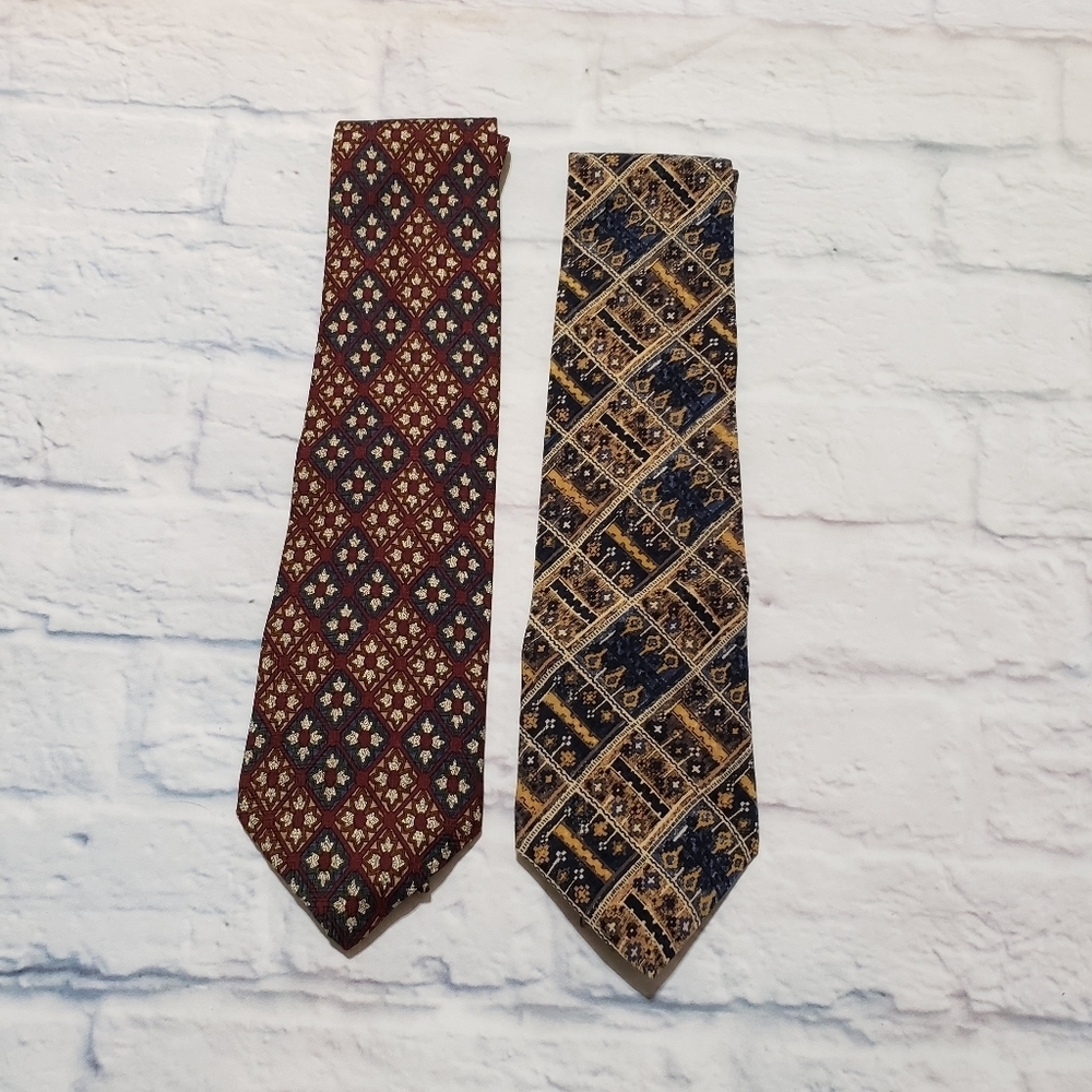Geoffrey Beene silk ties